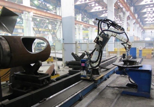 Didelių gabaritų vamzdžių pjovimo robotas