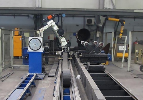 Didelių gabaritų vamzdžių pjovimo robotas