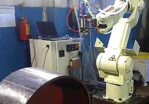 Lazerinio prilydymo robotas