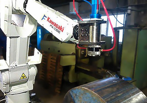 Lazerinio prilydymo robotas