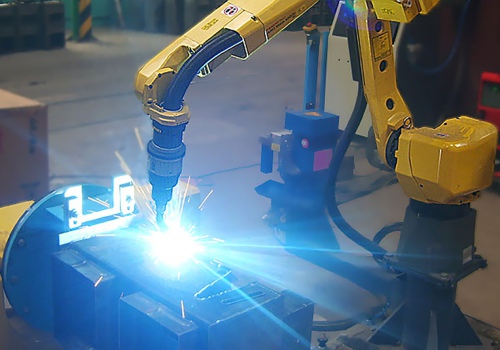 Krosnių ir kūryklų suvirinimo robotas