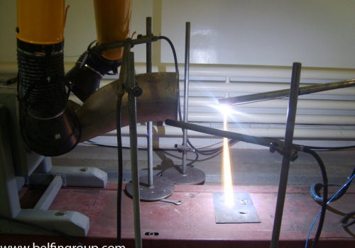 Plazminio užpurškimo robotas