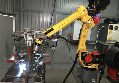 Kėdžių karkasų suvirinimo robotas