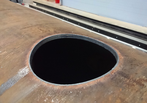 Didelių gabaritų vamzdžių dujinio pjovimo robotas