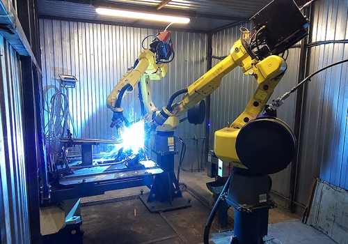 Rogių suvirinimo robotas