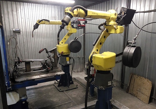 Rogių suvirinimo robotas