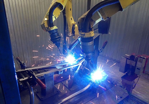 Rogių suvirinimo robotas