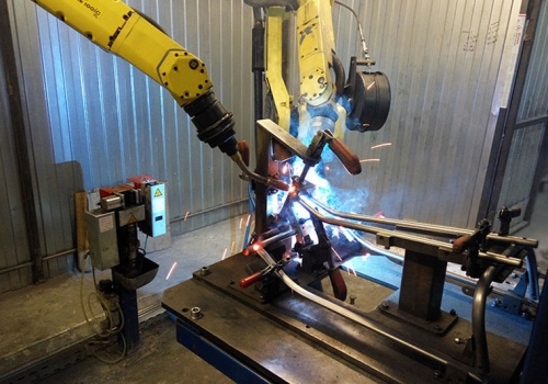 Rogių suvirinimo robotas