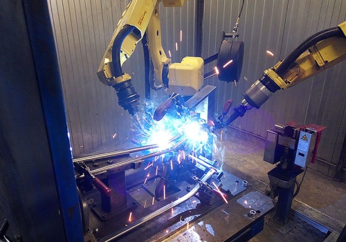 Rogių suvirinimo robotas