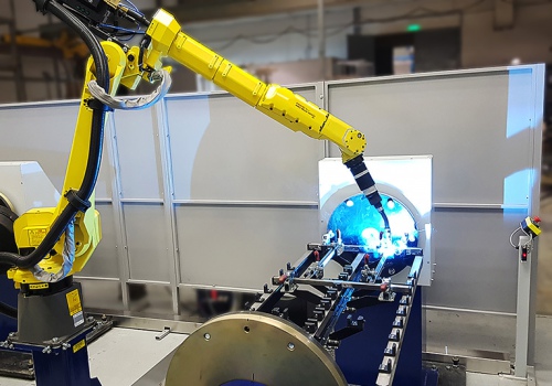 Baldų karkasų suvirinimo robotas