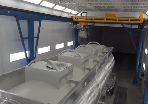 Cisternų dažymo robotas