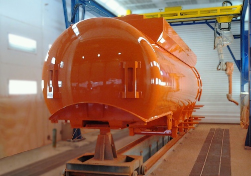 Cisternų dažymo robotas