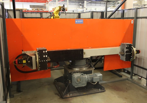 Radiatorių litavimo robotas