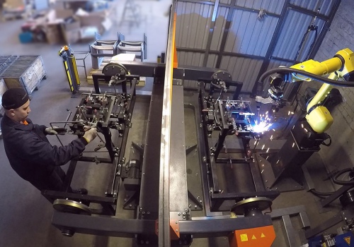 Biuro kėdžių suvirinimo robotas