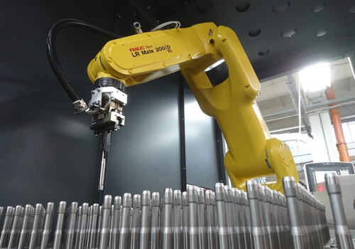 Pakrovimo ir adaptatyvaus iškrovimo robotas