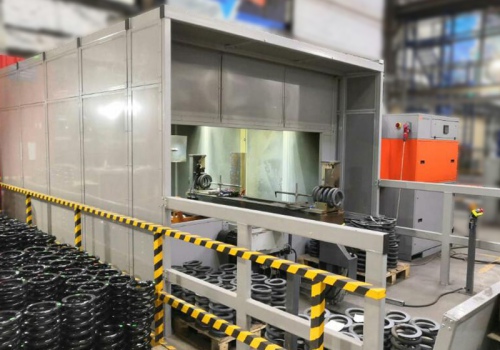 Spyruoklių plazminio pjovimo robotas