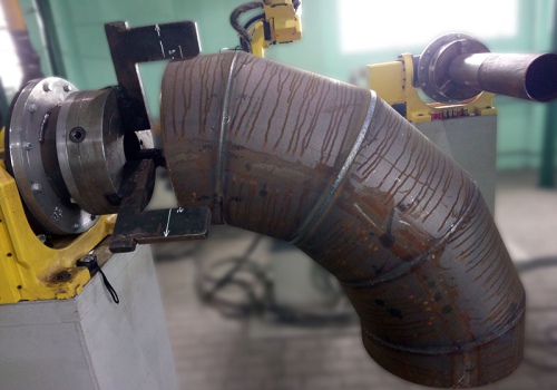 Vamzdžių ir atšakų suvirinimo robotas