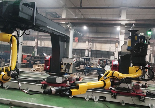 Didelių gabaritų konstrukcijų suvirinimo robotas