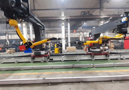 Didelių gabaritų konstrukcijų suvirinimo robotas