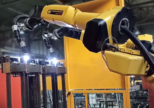 Kolonėlių plazminio suvirinimo robotai