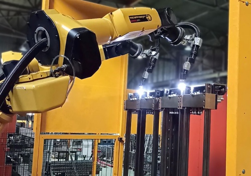 Kolonėlių plazminio suvirinimo robotai