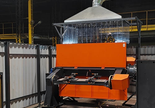 Pjaunamojo dvigubo piršto suvirinimo robotas