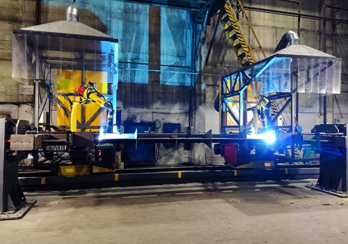 Špangauto suvirinimo robotai