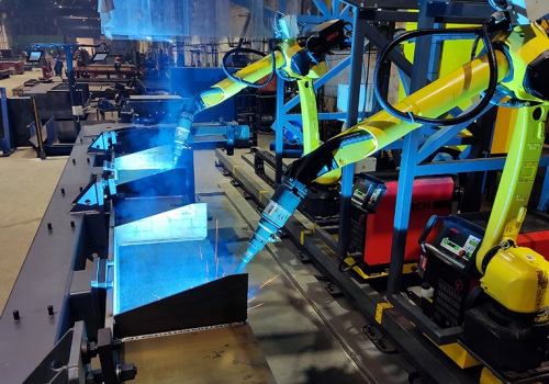 Špangauto suvirinimo robotai