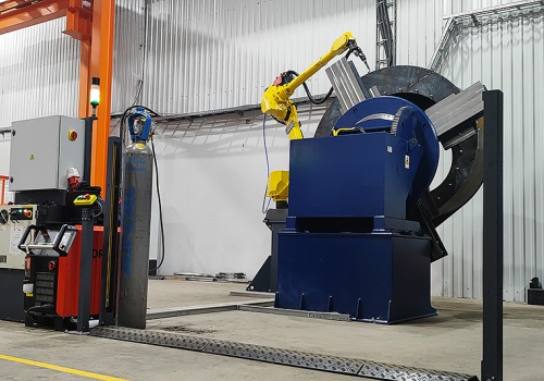 Ventiliatorių korpusų suvirinimo robotas