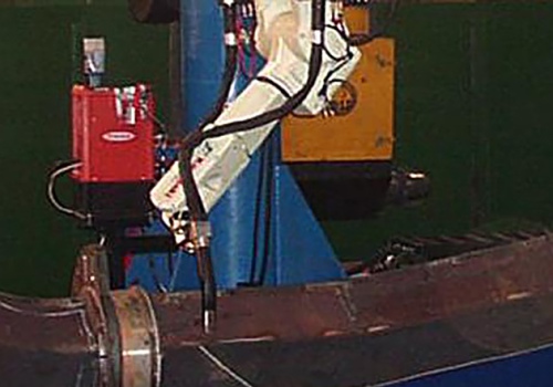 Greiderio lonžerono suvirinimo robotas