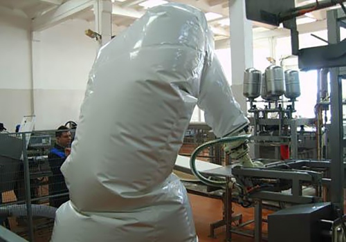 Sūrio presformų pakrovimo robotas