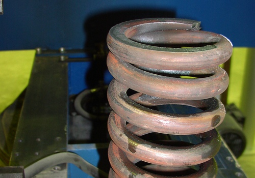 Spyruoklių galų plazminio pjovimo robotas