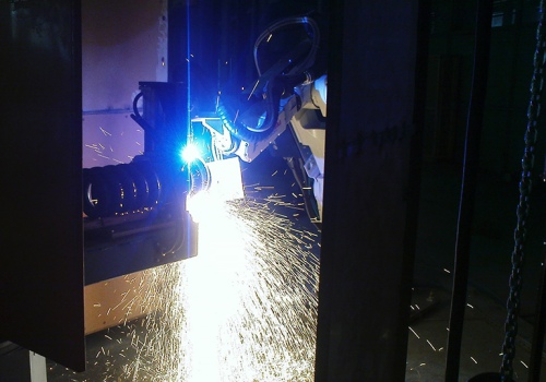 Spyruoklių pjovimo robotas